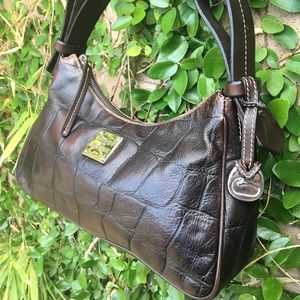 Dooney & Bourke Croco Leather Hobo Bag